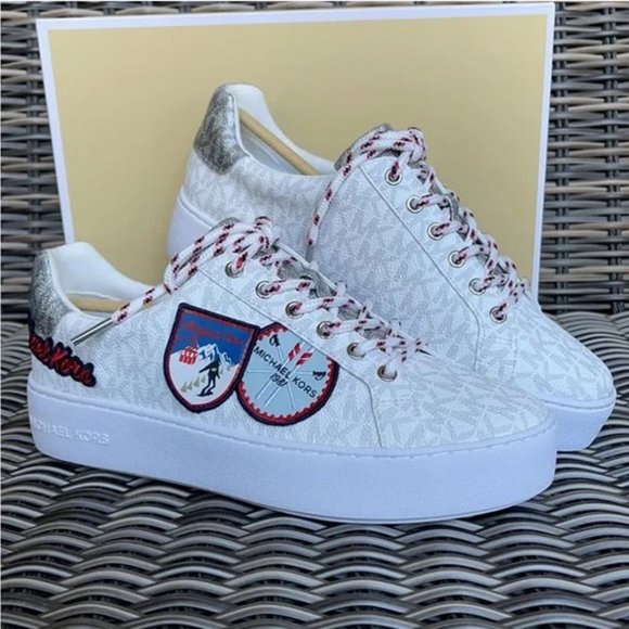 Michael Kors Poppy Lace Up MK Sig Small/MK Logo Ski Patch WMNS - Picture 6 of 16